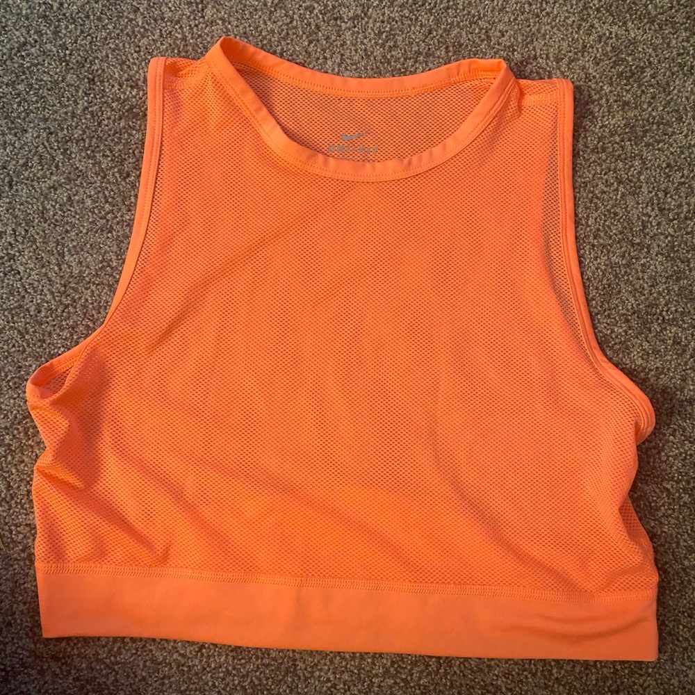 Nike Dri Fit Cropped Mesh Tank